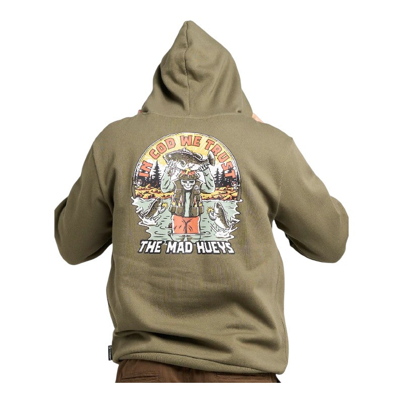 Mad Hueys Trust Cod Hood - Olive