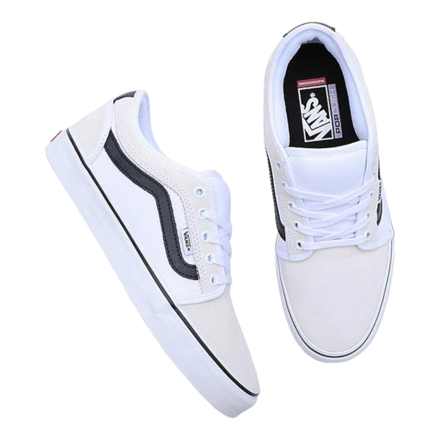 Vans Chukka Low Side Stripe White/Black/Gum