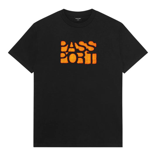 Passport Rough Neg Tee - Black