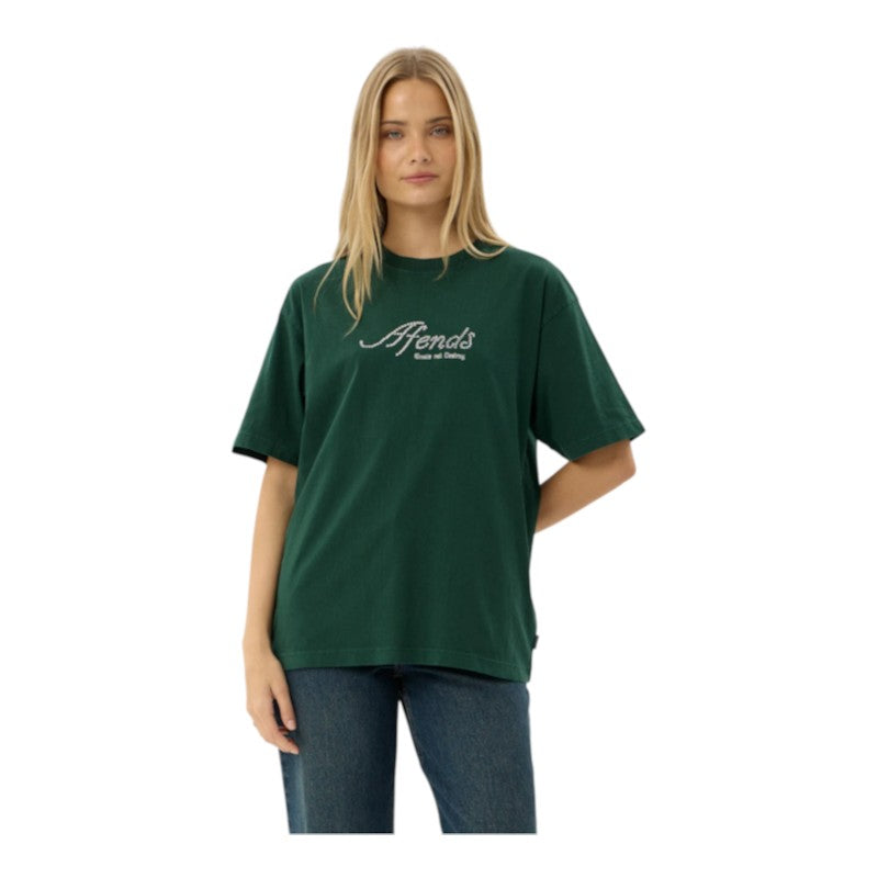 Afends Horoscope Boxy Tee - Washed Pine