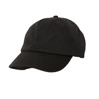 Afends Recycled Core Six Panel Cap Stone Black