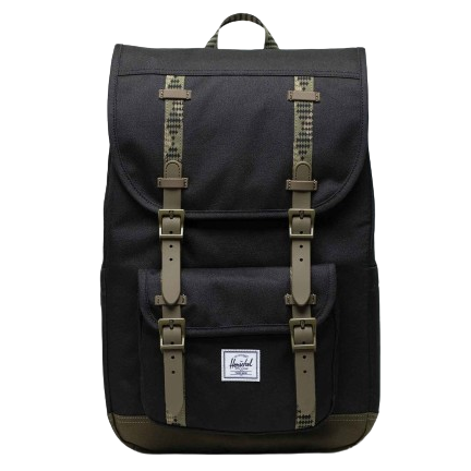 Herschel Little America Mid Backpack Black/Ivy Green