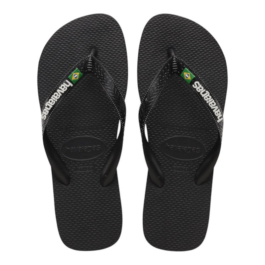 Havaianas Brazil Logo Jandals - Black