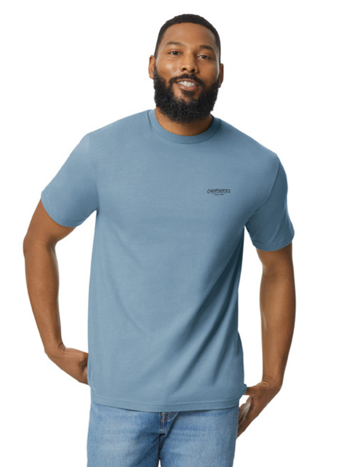 Cheapskates Go Free Tee - Stone Blue