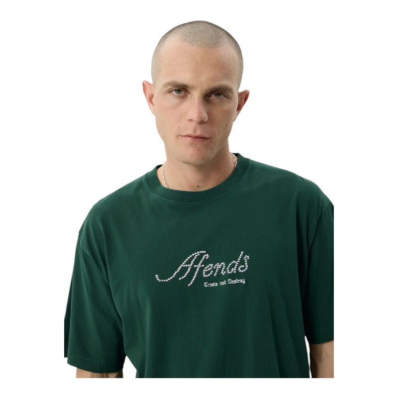 Afends Horoscope Boxy Tee - Washed Pine