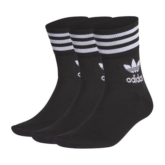 Adidas Mid Cut Crew Sock 3 Pairs Black/White