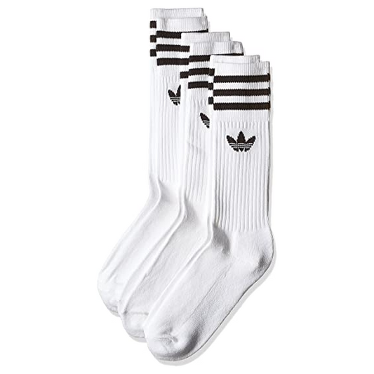 Adidas Solid Crew Sock 3 Pack - White