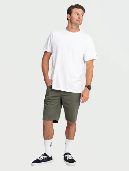 Volcom Solver Lite 5 Pocket Shorts - Army Green Combo