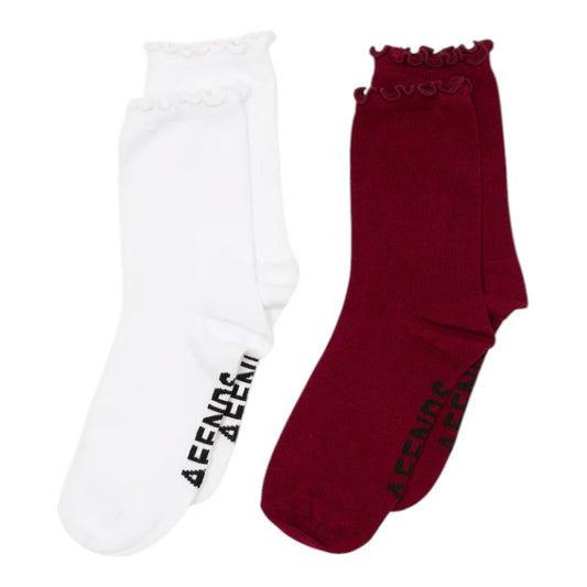 Afends Marlin Socks Two Pack - Burgundy