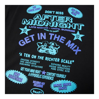 HUF After Midnight Tee - Black