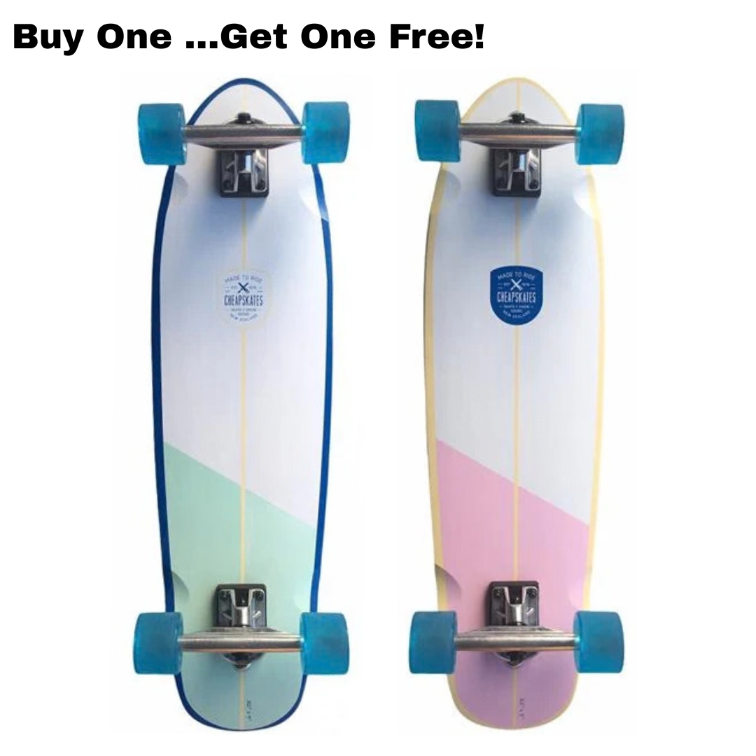 Cheapskates Cruiser - Blue - 32" + Free Pink Cruiser