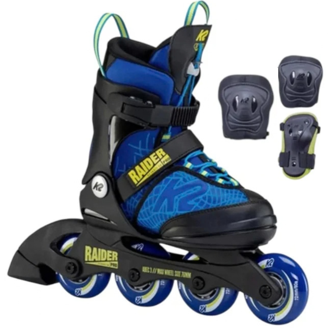 K2 Raider Pro Pack Inline Skates - Dark Blue/Yellow