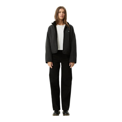 Afends Berlin Reversible Polar Fleece Jacket - Black