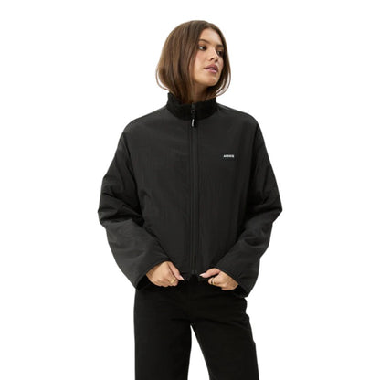 Afends Berlin Reversible Polar Fleece Jacket - Black