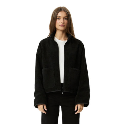 Afends Berlin Reversible Polar Fleece Jacket - Black