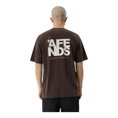 Afends Funnel Retro Tee - Washed Coffee