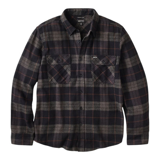 Brixton Bowery Flannel - Black/Charcoal