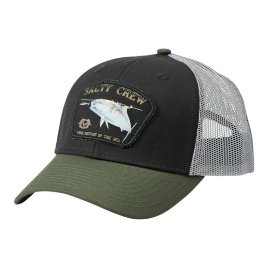 Salty Crew Surface Retro Trucker - Black/Olive
