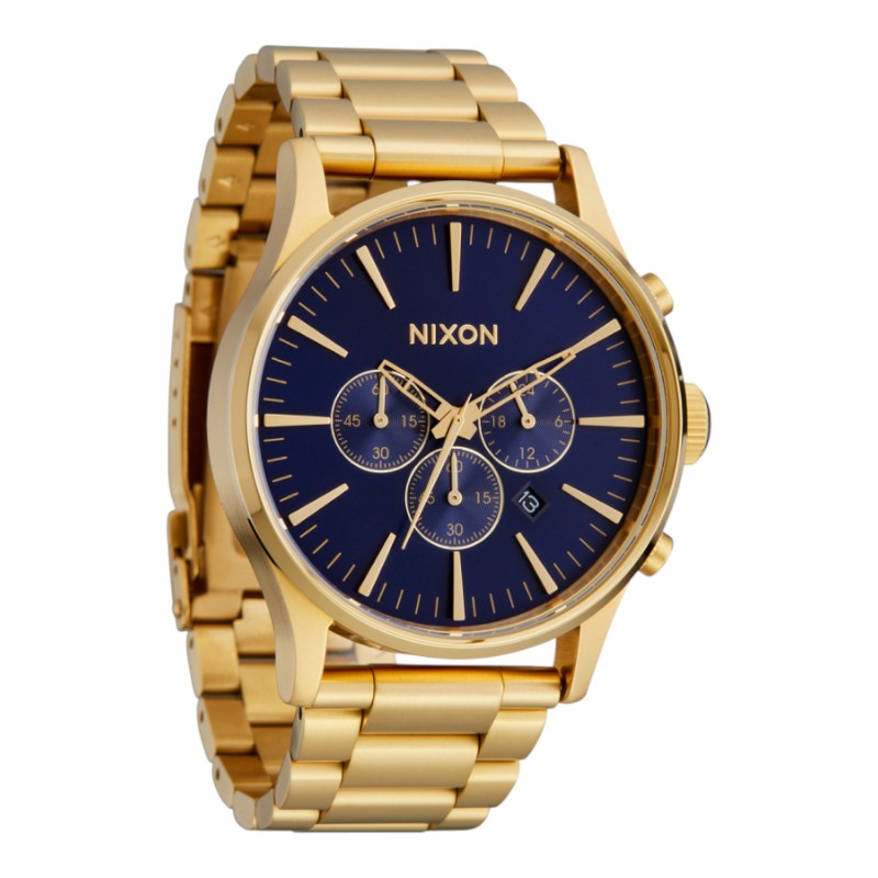 Nixon Sentry Chrono - Gold/Blue Sunray