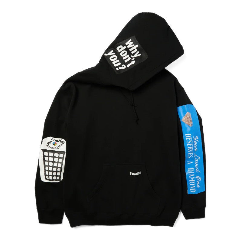 HUF Gimme The Loot Hood - Black