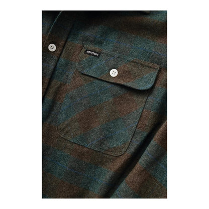 Brixton Bowery Flannel - Ocean