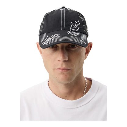 Afends Motor Six Panel Cap - Black