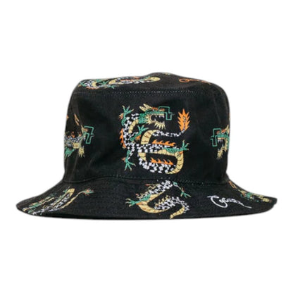 Crate Check Dragon Reversible Bucket Hat - Dragon/Black