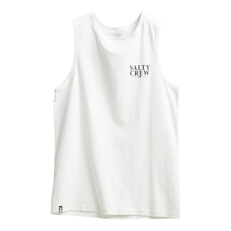 Salty Crew Yellow Fin Tank - White