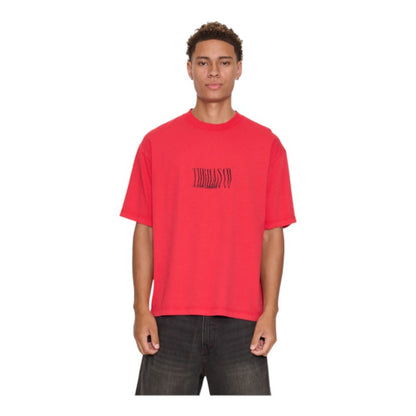 Thrills Chaotic Interventions Box Crop Tee - Winning Red
