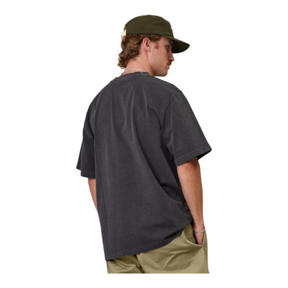 J.A.F Script Heavy Shore Tee - Aged Black