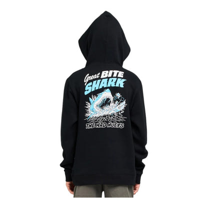 Mad Hueys Great Bite Shark Youth Hood - Black