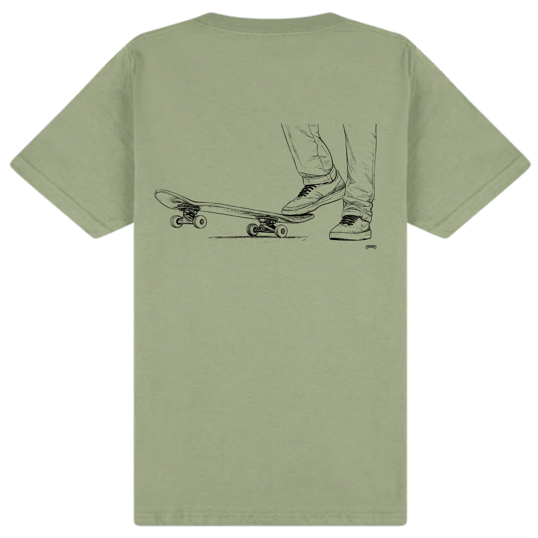Cheapskates Go Again Tee - Sage