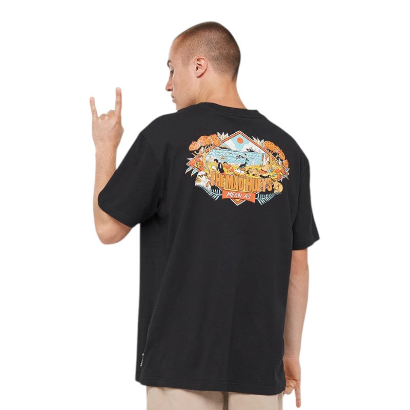 Mad Hueys Mean As Tee - Black
