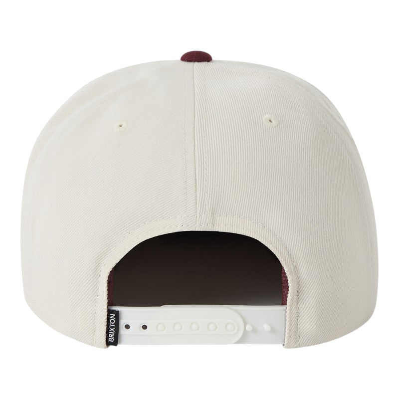 Brixton Oath III Snapback - White/Dark Brick