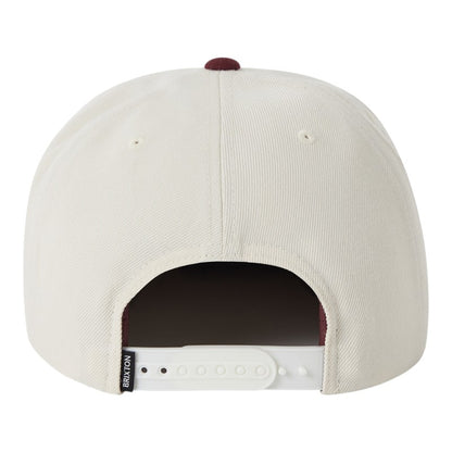 Brixton Oath III Snapback - White/Dark Brick