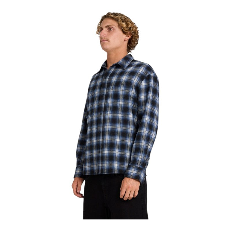 Volcom Psycho Flannel - Light Navy