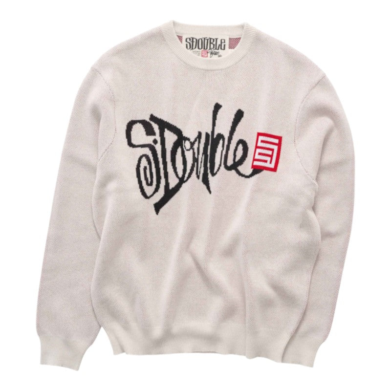 SDouble Brush Knit Sweater - Natural