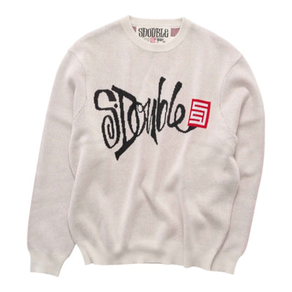 SDouble Brush Knit Sweater - Natural