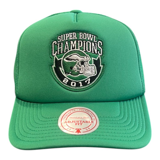 Mitchell & Ness Superbowl Trucker Cap - Eagles/Green