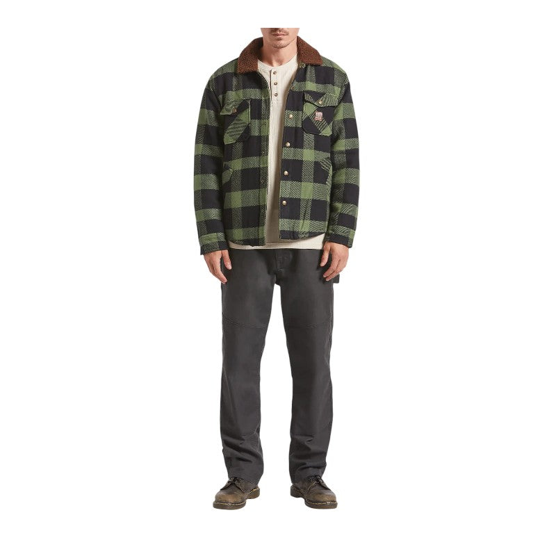 Brixton Durham Lined Jacket - Black/Wild Green