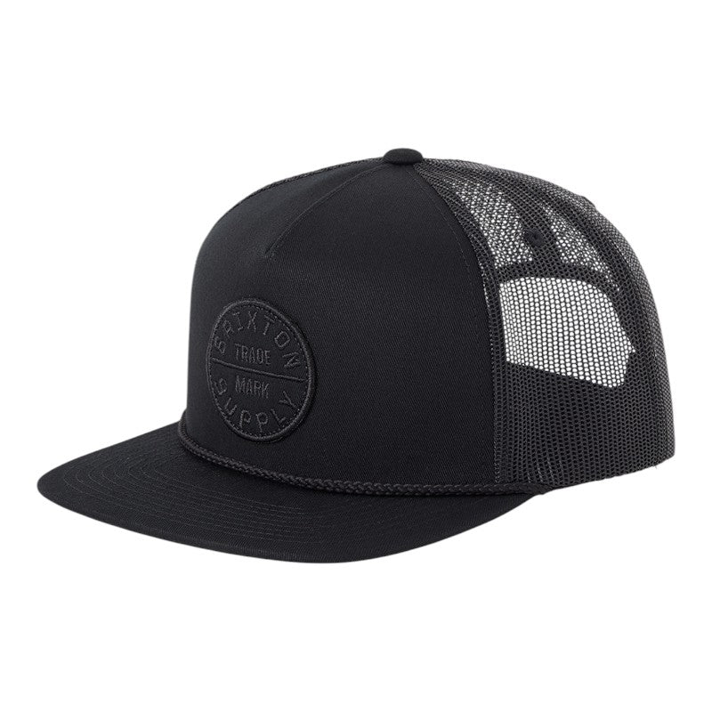 Brixton Oath MP Trucker Hat - Black/Black/Black