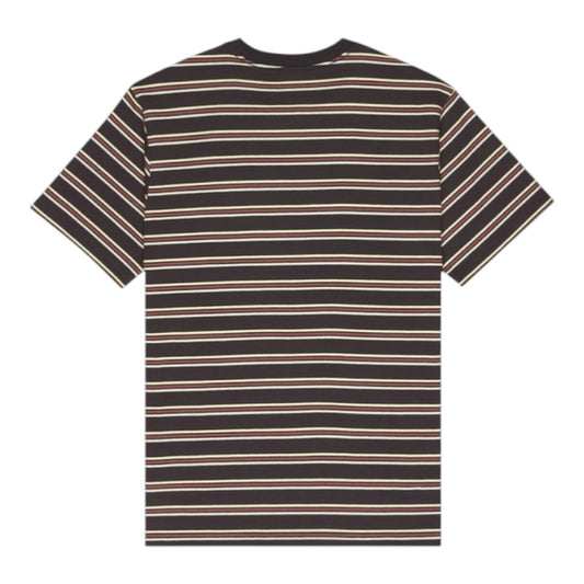 Element Icon Embroidery Tee - Washed Stripes Off Black