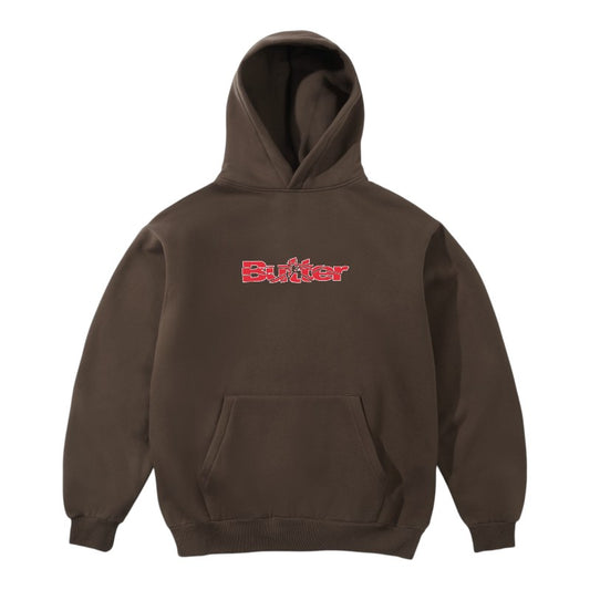 Butter Smashed Logo Hood - Brown