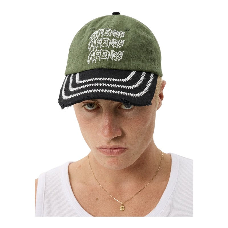Afends Repetition Six Panel Cap - Cypress