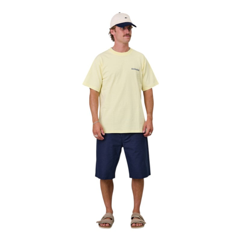 J.A.F Salty Anglers Sea Tee - Dawn Yellow