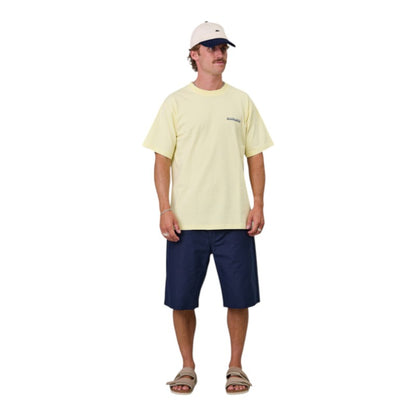 J.A.F Salty Anglers Sea Tee - Dawn Yellow