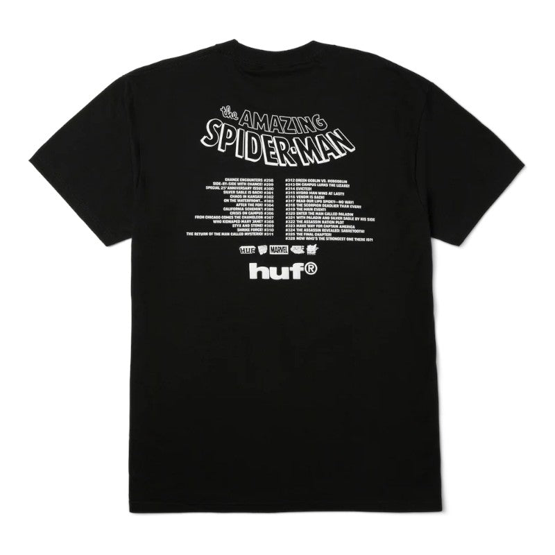 HUF X Spiderman Three Hundred Tee - Black