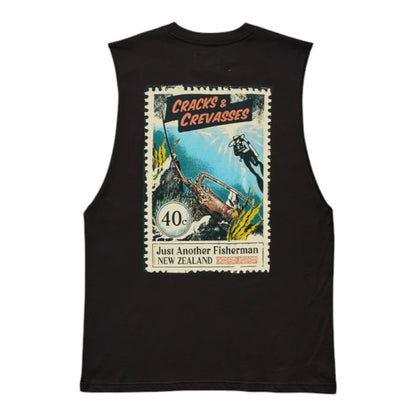J.A.F Cracks & Crevasses Tank - Black