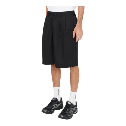 Huffer Pleated Baggy Shorts - Black
