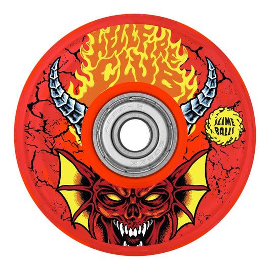 Slime Balls X Stranger Things Hellfire Club Light Up Wheels - 66mm/78a